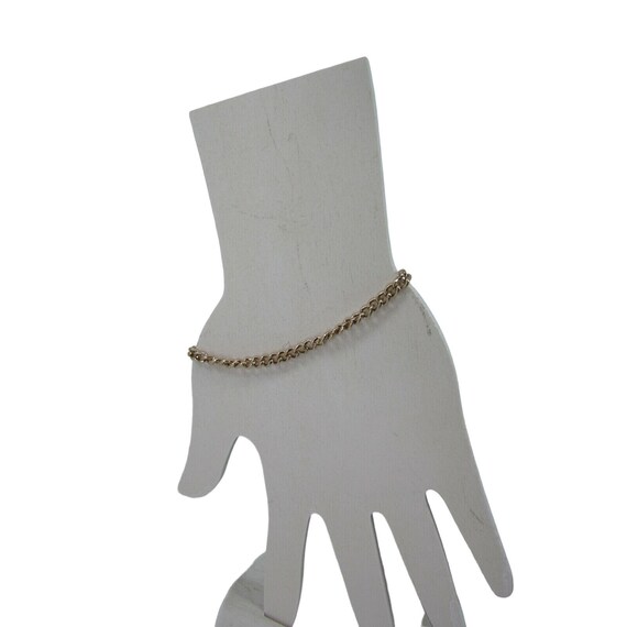 Vintage Goldtone West Germany Chain Bracelet Gold… - image 1
