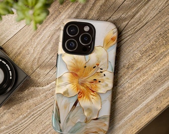 Personalized  Floral Tough Phone Case, Gift for Bestie, Christmas, her, iPhone 16 Pro , Google Pixel, Samsung Phone Cover