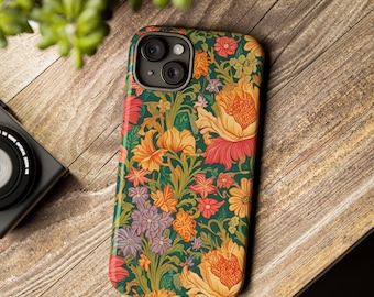Flower Tough Phone Case Cover Gift for Her, Him - iPhone, Samsung, Google - Unique, Trendy  Design