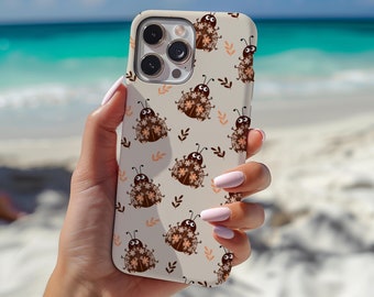 Tough Phone Cover Floral and Ladybugs, Christmas Bestie Gifts, Birthday Gifts, Gifts for her,. iPhone 16 pro, 15,Samsung, Google Phone Cover