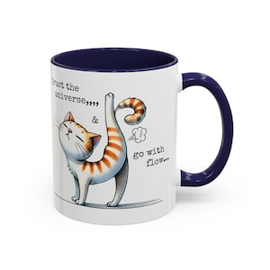 Rolig kattmamma-mugg med accentmotiv (340 g), kattpappa-födelsedagspresent, rolig kattälskare-present bild 4