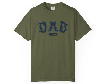 Dad Established Unisex T-shirt, Father's Day Tee, Dad Gift, Father's Day Shirt, Family Shirt, Gift for Him
