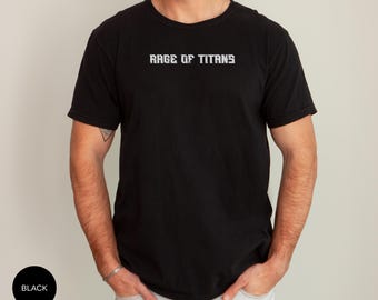 Camiseta de gimnasio Rage of Titans, camiseta de entrenamiento para hombre y mujer, camiseta de musculación, camiseta de levantamiento de pesas, camiseta de fitness, ropa de fitness, camiseta de levantamiento de pesas