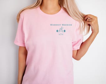 Camiseta de guerrero de entrenamiento, camiseta de entrenamiento para hombre y mujer, camiseta de musculación, camiseta de levantamiento de pesas, camiseta de fitness, ropa de fitness, camiseta divertida de levantamiento de pesas