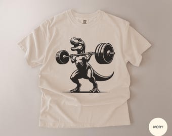 Camiseta de entrenamiento con dinosaurio feroz / Camiseta de entrenamiento con dinosaurios, humor fitness
