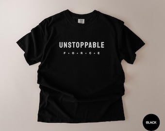 Camiseta de gimnasio Unstoppable Force, camiseta de entrenamiento para hombre y mujer, camiseta de musculación, camiseta de levantamiento de pesas, camiseta de fitness, ropa de fitness, camiseta de levantamiento de pesas