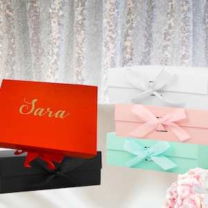Custom Bridesmaid Proposal Box, Bridal Shower,  Maid of Honor Gift,Bridesmaid Gift Box, Bridal Party Gift Boxes,Empty Box,Wedding Gift Box,