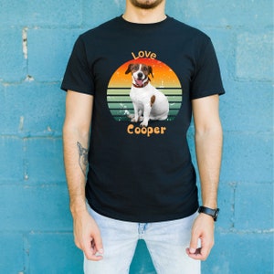 Customized pet portrait shirt, Custom Dog and cat Shirt,  Custom Pet Shirt, Personalize Your Pet Photo Shirt, Custome unisex soft T-shirt