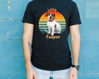 Customized pet portrait shirt, Custom Dog and cat Shirt,  Custom Pet Shirt, Personalize Your Pet Photo Shirt, Custome unisex soft T-shirt