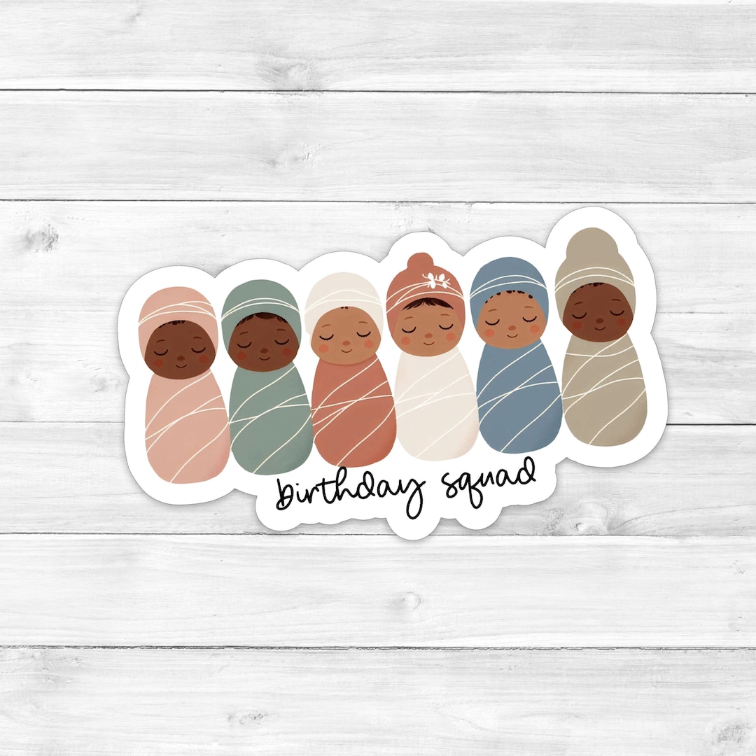 Birthday Squad Sticker for Mother Baby Nurse, Labor and Delivery RN ...