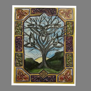 Celtic inspired knotwork. Irish heritage digital download. Scottish. druid art 8x10. Wall art.
