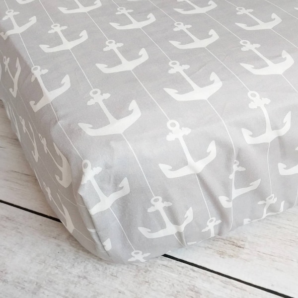 Anchor Crib Sheet Etsy