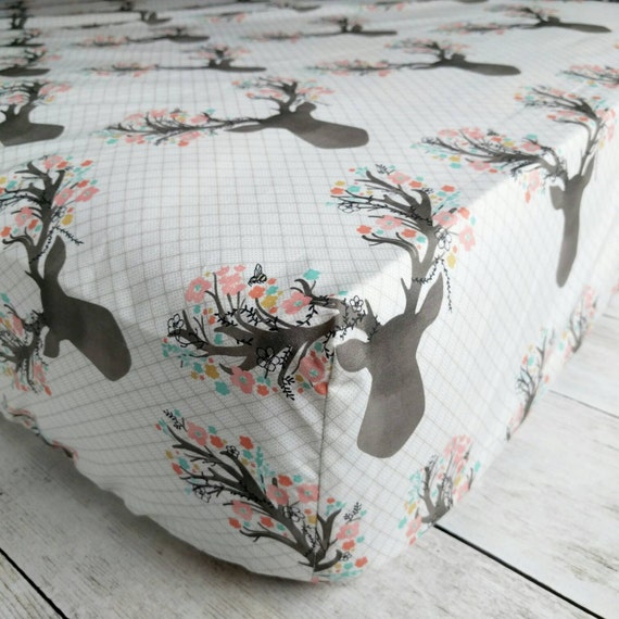 woodland deer crib bedding