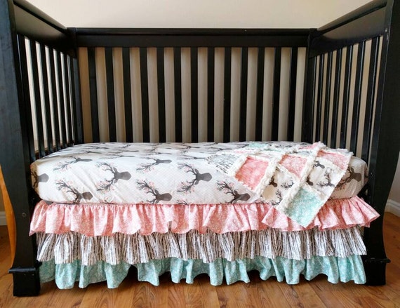 Fl Woodland Crib Bedding For Baby Girl Fl Woodland Crib Bedding For Baby, Pretty Baby Crib Bedding