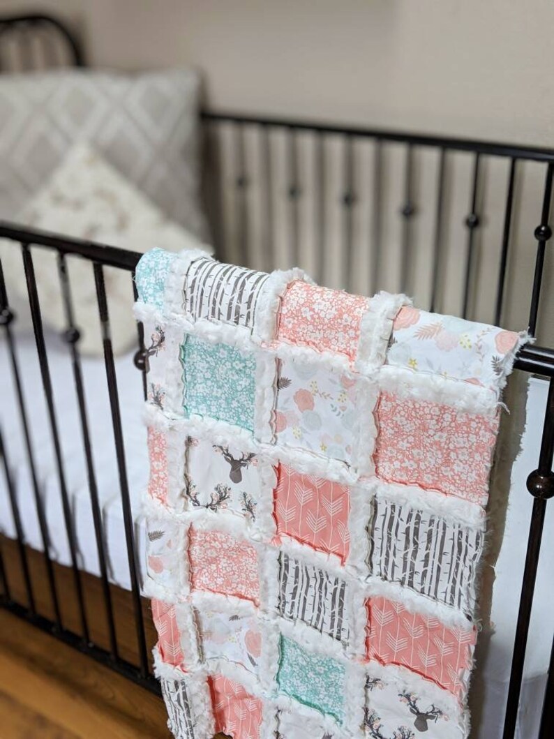 woodland baby blanket