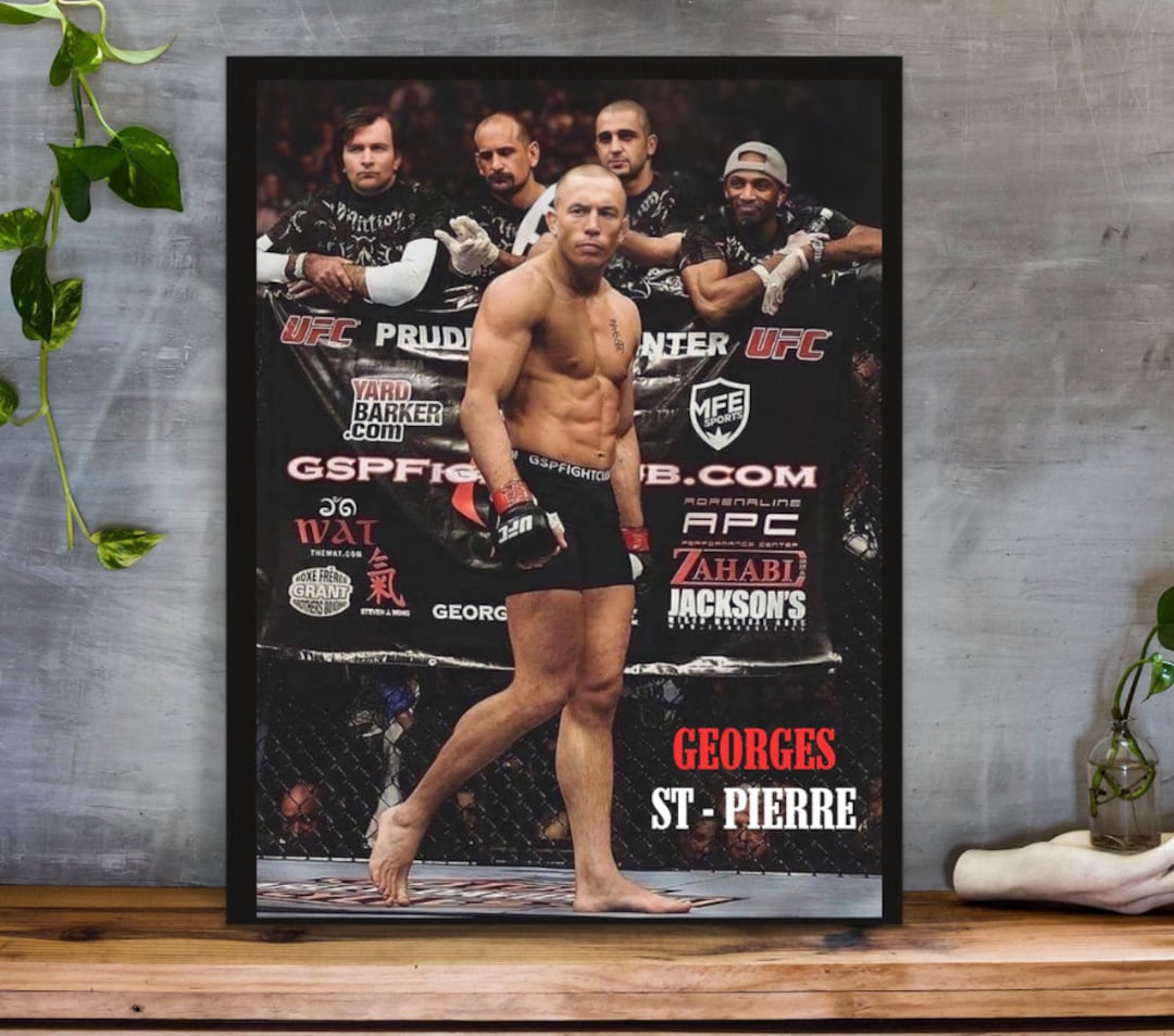 GSP Poster, Georges St-pierre Poster, Free Shipping, UFC Poster, Wall