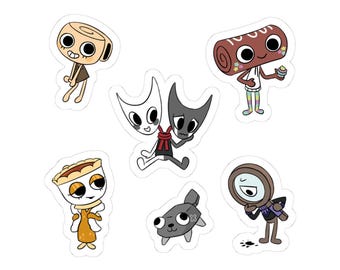 Dandy&#39;s world shelly teagan pebble rodger cosmo razzle dazzle toon sticker pack