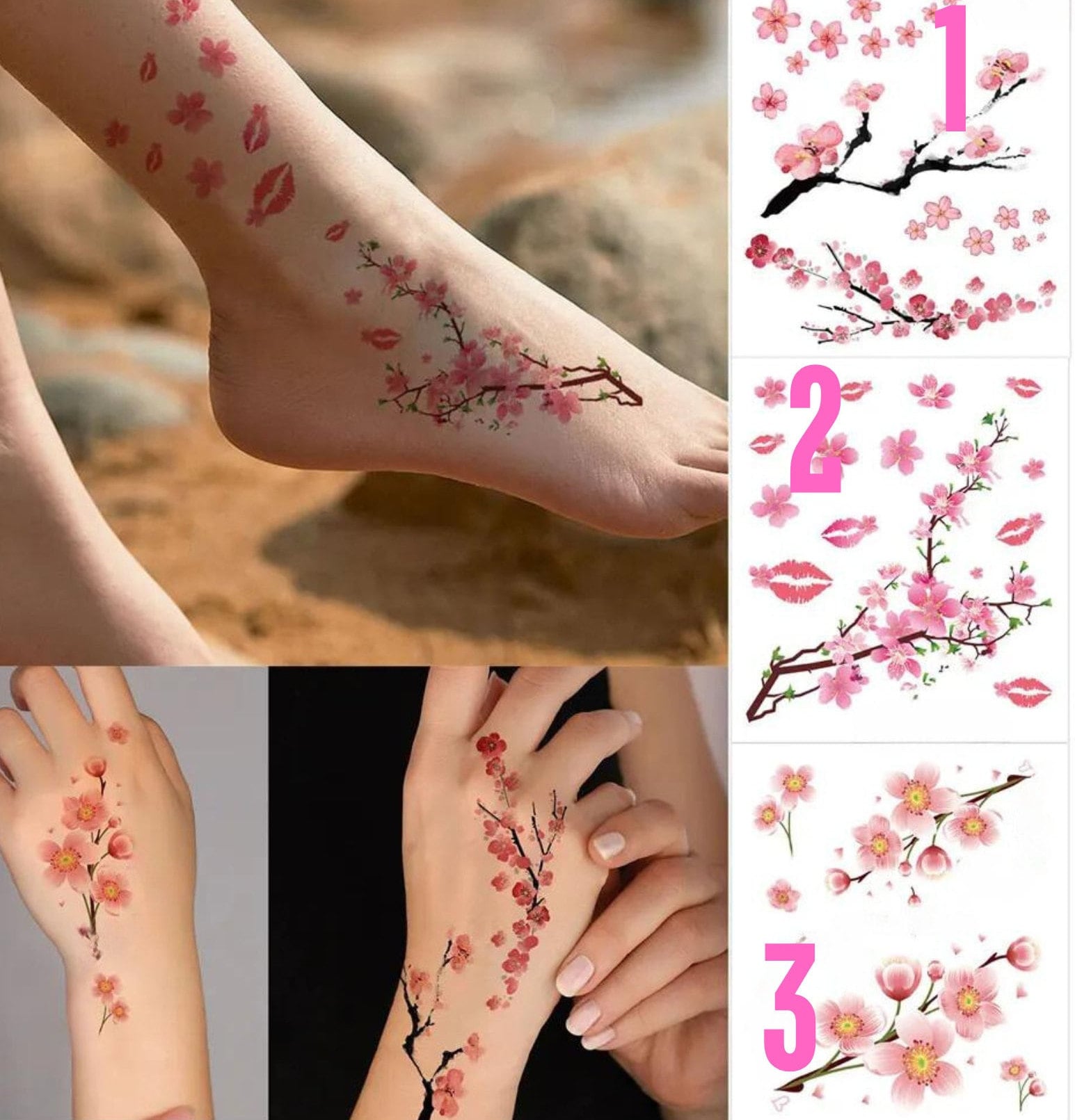 Beautiful Flower Tattoos on Your Feet