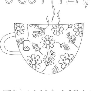 Just Tea, Thank You - Embroidery Pattern
