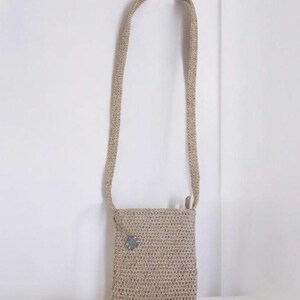 Kathy Irland Damen Geldbörse Kleine Schulter Umhängetasche Beige Crochet/Strick