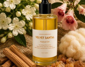 Olio corpo idratante Velvet Santal di Karafa Essentials