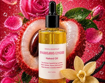 Olio corpo idratante frizzante al litchi di Karafa Essentials
