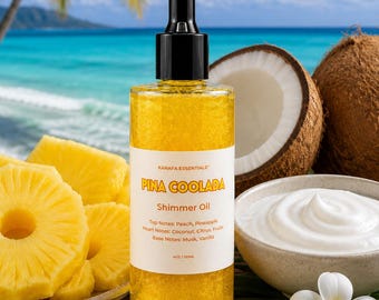 Olio corpo idratante Pina Coolada di Karafa Essentials