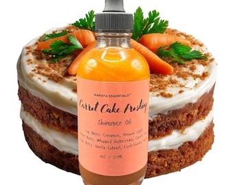 Carrot Cake Frosting Moisturizing Body Shimmer Oil by Karafa Essentials