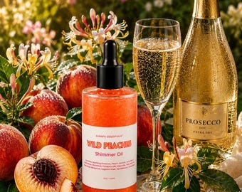 Olio corpo idratante alle pesche selvatiche di Karafa Essentials