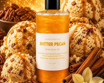 Olio corpo idratante al burro e noci pecan di Karafa Essentials