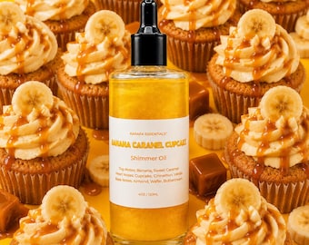 Olio corpo Banana Caramel Cupcake di Karafa Essentials
