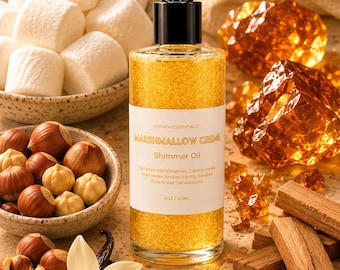 Olio corpo idratante alla crema di marshmallow di Karafa Essentials