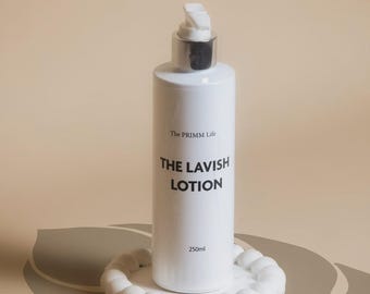Loción Lavish Living: Loción corporal hidratante natural para una piel suave