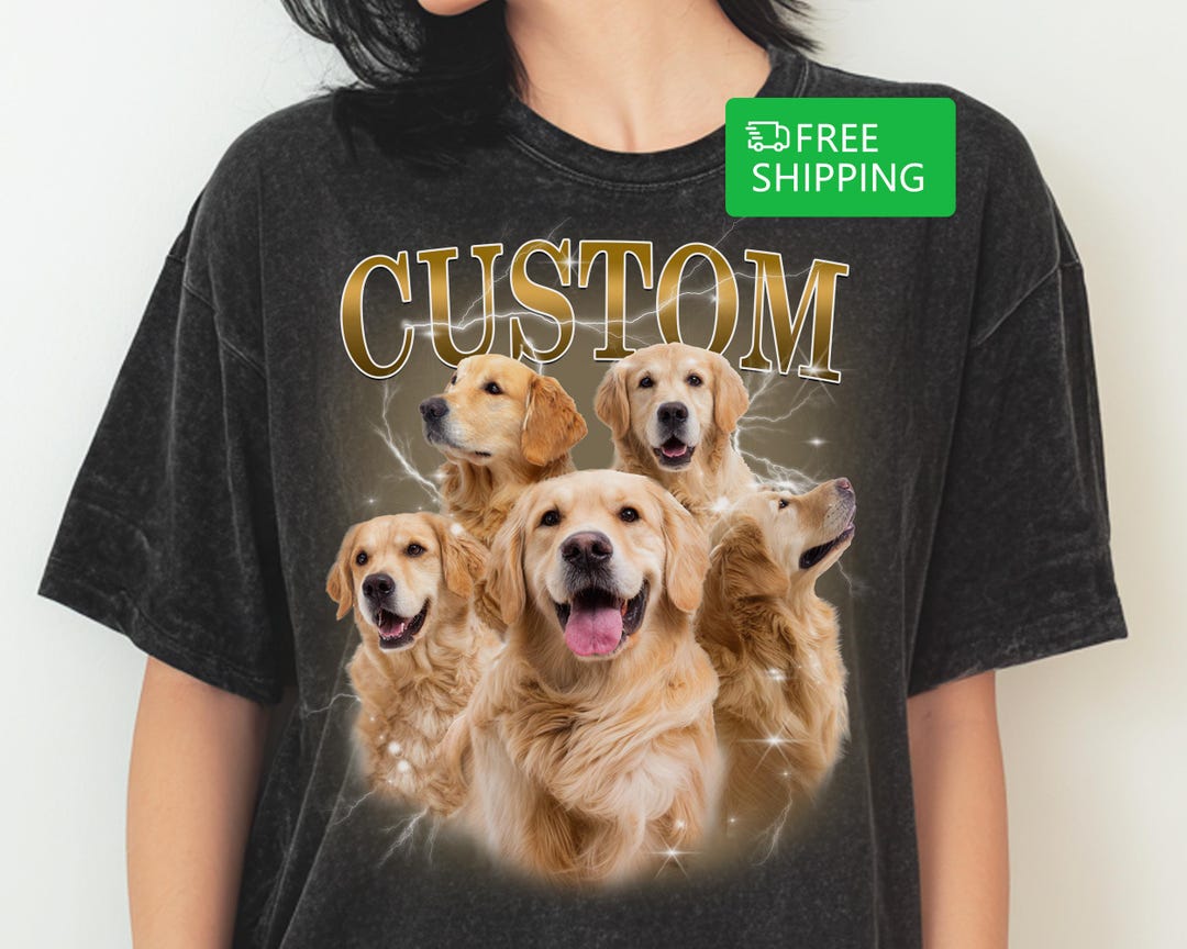 Comfort Colors Custom Bootleg Pet Shirt, Custom Dog Shirt, Personalized ...