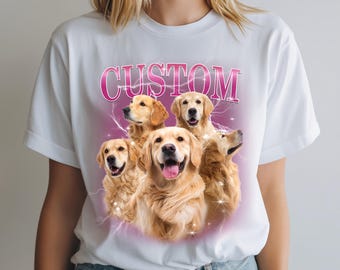 Customized Pet Shirt, Bootleg Custom Pet T-Shirt, Vintage Bootleg Dog Shirt, Dog Shirt 90's, Custom Dog Shirt, Custom Pet Shirt, Dog Shirt