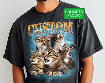 Personalized Vintage Bootleg Pet Shirt, Custom Comfort Colors Bootleg Pet Shirt, Dog Bootleg Shirt, Vintage Custom Cat Shirt, Dog Shirt 90's