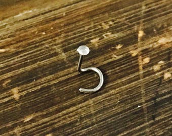 Hypoallergenic Itty Bitty Tiny Nose Stud Ring Jewelry Tiny Piercing Flush or Ball End Small Minimal and Dainty Blue Bronze Yellow Niobium