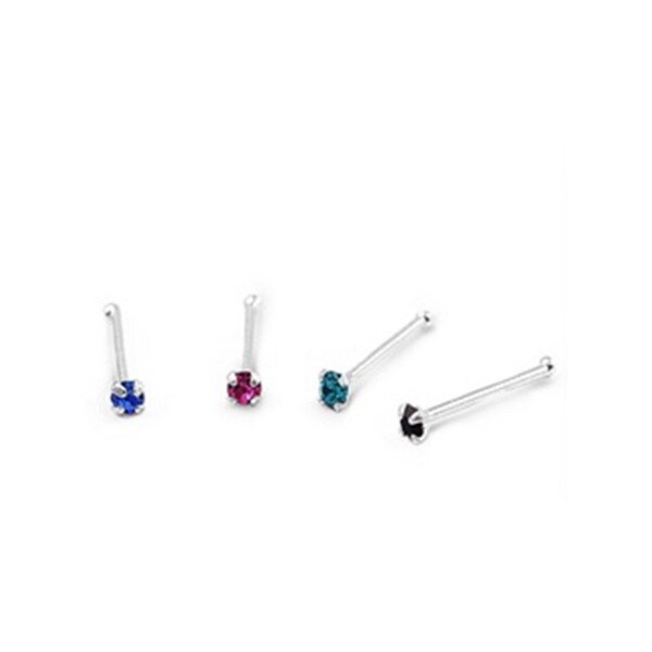 FAST SHIPPING Colors Dainty April Diamond Crystal Itty Bitty Nose Bone Stud Ring Jewelry Earring Piercing Dainty Tiny Piercing Small Minimal