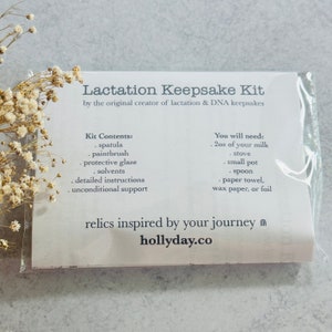 Original Creator of Lactation Keepsakes DIY Breast Milk Jewelry Kit Unique Baby Shower Breastfeeding Gift