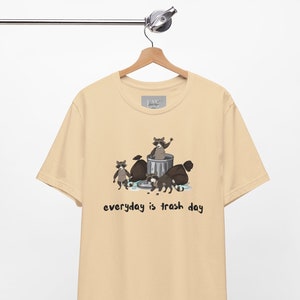 T-shirt Everyday Is Trash Day, shirt wasbeer, T-shirt wasbeer, grappig T-shirt met schattige wasberen, T-shirt wasbeer