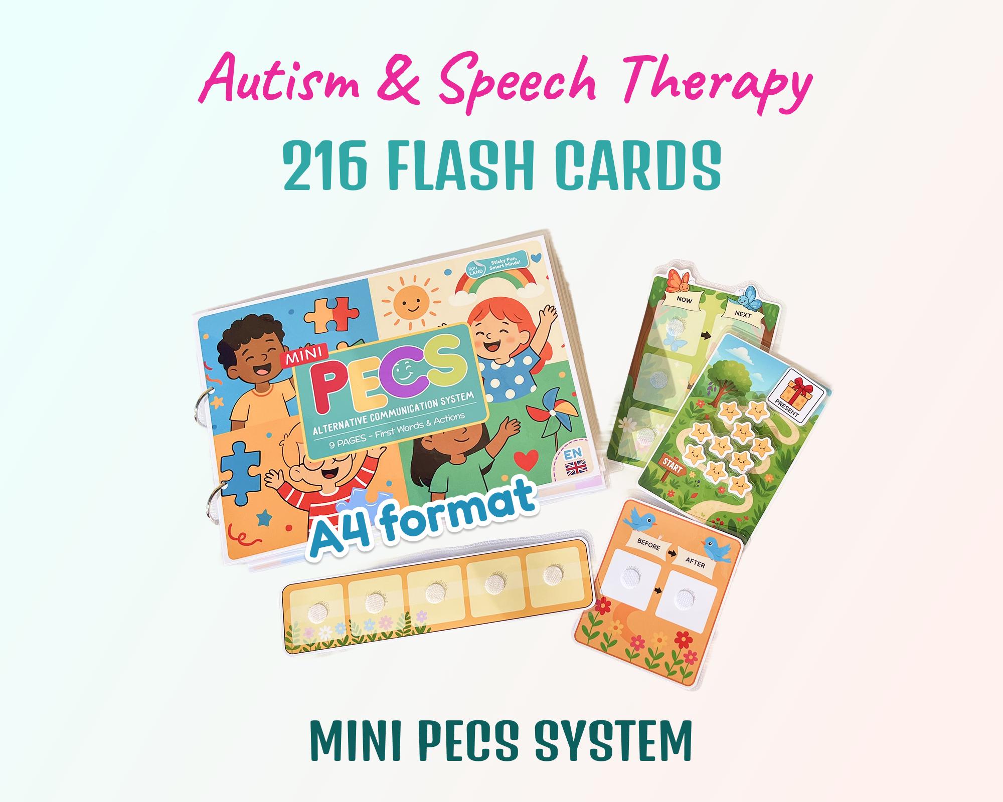 Autism Picture Exchange Communication System PECS Book | 216 Laminated ...