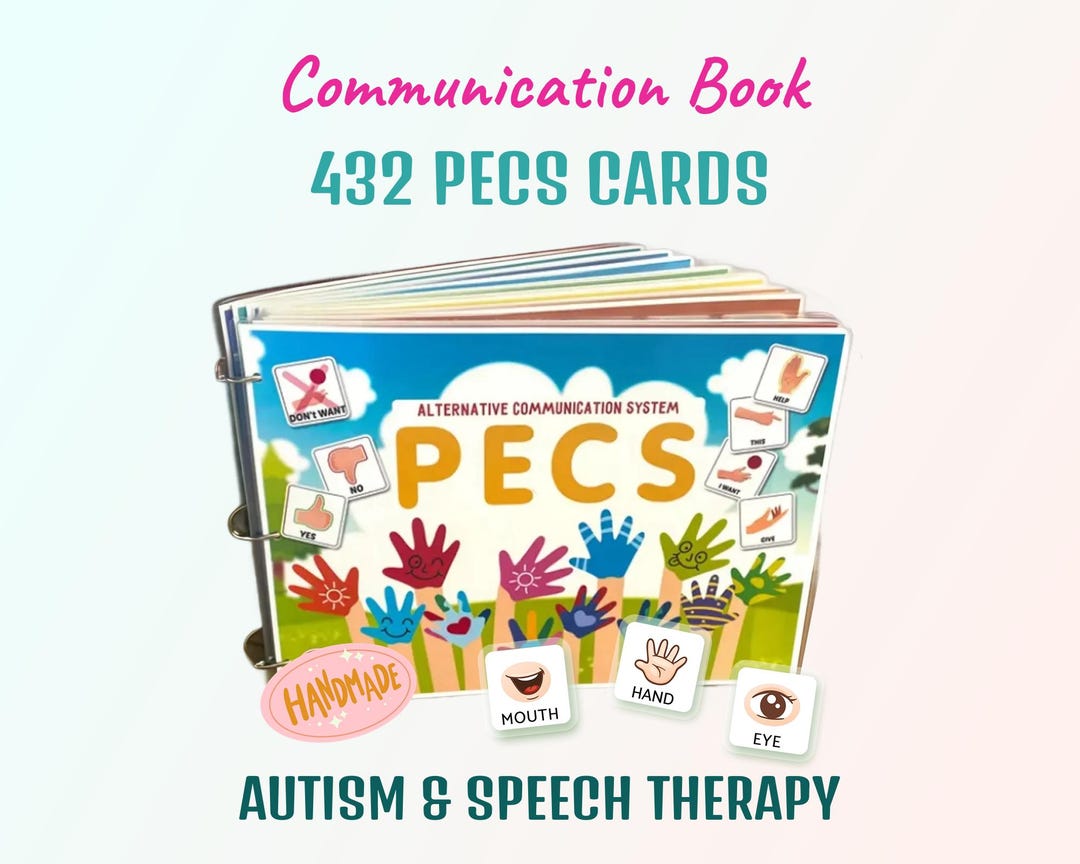 PECS Communication Book | 432 Autism Flashcards for Speech Therapy ...