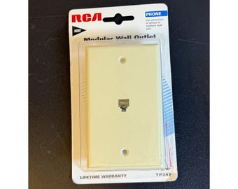 NOS 1998 RCA Modular Wall Outlet Phone White Sealed TP247WH  -Z