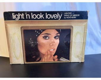 1970 s Northern Light  n Look Lovely Make-up Mirror - WORKS
