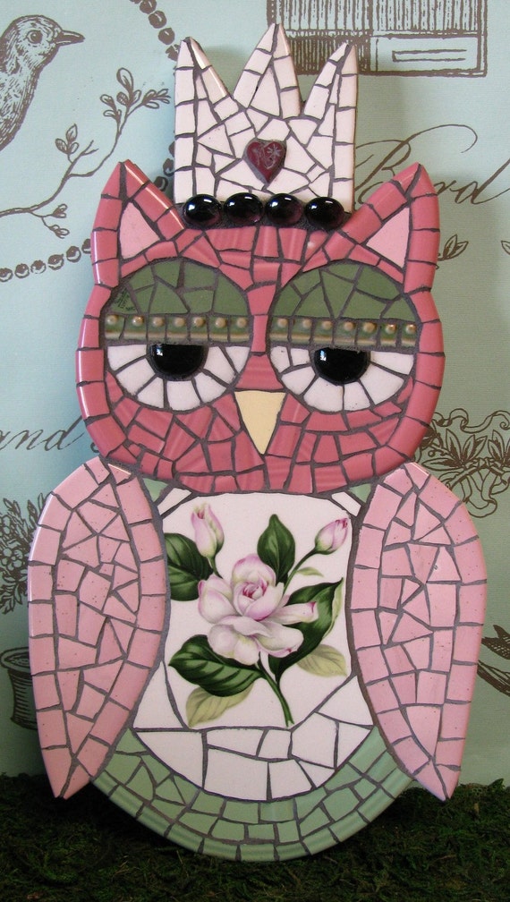 Mosaic Owl Etsy
