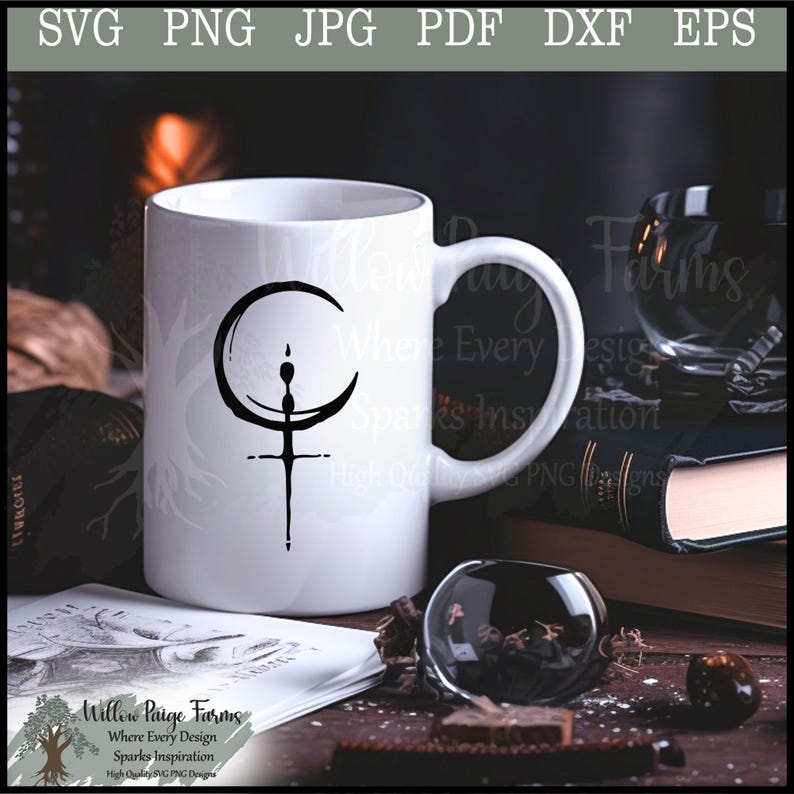 Lilith Symbol SVG, Gothic Wiccan Design (digital Files) - Etsy