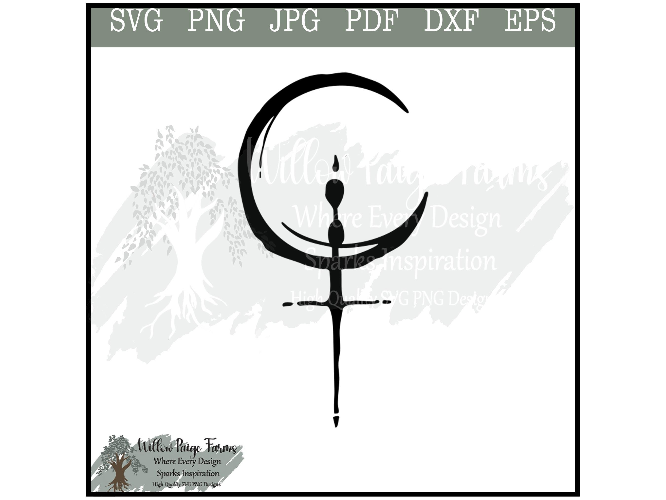 Lilith Symbol SVG, Gothic Wiccan Design (digital Files) - Etsy