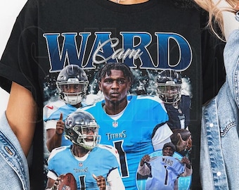Cam Ward Shirt Vintage Cameron Ward Graphic Tee 90s Style T-Shirt Unisex Gifts for Him and Her Football Fans Gifts Cameron Ward