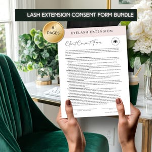 Lash Extension Client Consent Form Bundle (Digital Download)