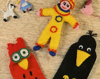 Hot Water Bottle Cover, Clown and other Toys Sunbeam 571 Knitting & Crochet Pattern (PDF)